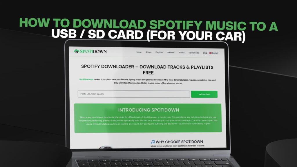 How to Download Spotify Music to a USB / SD Card (for your car)